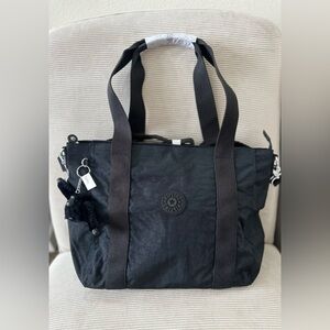 Kipling Asseni Small Tote Bag "Black Noir"